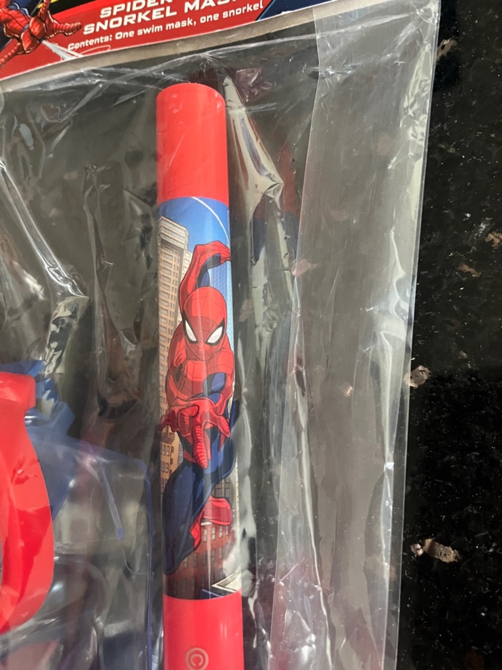 🇺🇸Marvel Spider-Man Kids Snorkel an Mask Set in Red and Blue - Picture 6 of 7